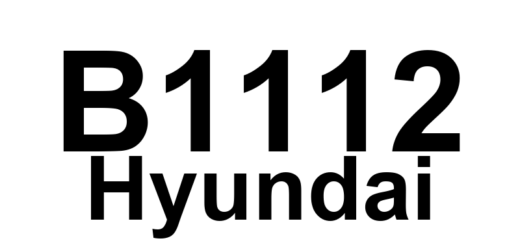 DTC B1112 Hyundai - Definição em inglês: Battery Voltage Low Definição em Português: Tensão da Bateria - Baixa