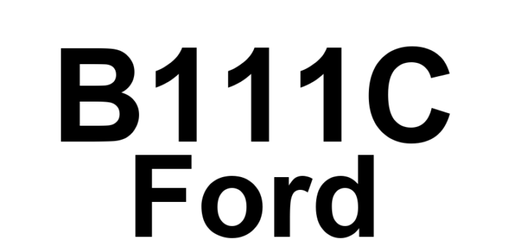 DTC B111C Ford - Definição em inglês: Passenger Thermoelectric Driver Open Load Definição em Português: Driver Termoelétrico do Passageiro - Circuito Aberto (carga)