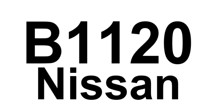 DTC B1120 Nissan - Definição em inglês: SRS Left Airbag (Satellite) Sensor Definição em Português: Sensor Satélite do Airbag Esquerdo (SRS) - Problema Detectado