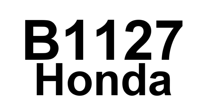 DTC B1127 Honda - Definição em inglês: Driver's Door Key Cylinder Switch Malfunction Definição em Português: Interruptor do Cilindro da Chave da Porta do Motorista - Mau Funcionamento