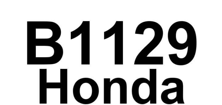 DTC B1129 Honda - Definição em inglês: Driver's Door Lock Knob Switch Signal Error (LOCK/UNLOCK) Definição em Português: Interruptor do botão de trava da porta do motorista - Erro de sinal (TRAVAR/DESTRAVAR)