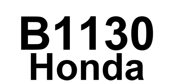 DTC B1130 Honda - Definição em inglês: Front Passenger's Power Window Motor A Pulse Malfunction Definição em Português: Motor do Vidro Elétrico do Passageiro Dianteiro - Mau Funcionamento do Pulso