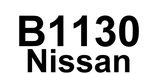 DTC B1130 Nissan - Definição em inglês: SRS RF Side Airbag Module Circuit Definição em Português: Módulo do Airbag Lateral Direito SRS - Circuito (Banco da frente)