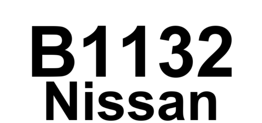 DTC B1132 Nissan - Definição em inglês: SRS RF Side Airbag Module Definição em Português: Módulo do Airbag Lateral Direito do Passageiro - SRS