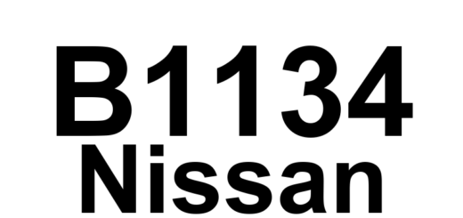 DTC B1134 Nissan - Definição em inglês: SRS Left Front Side Airbag Module Definição em Português: Módulo do Airbag Lateral Dianteiro Esquerdo do SRS - Problema Detectado