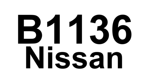 DTC B1136 Nissan - Definição em inglês: SRS LF Side Airbag Module Definição em Português: Módulo do Airbag Lateral Esquerdo SRS - Problema detectado