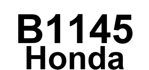 DTC B1145 Honda - Definição em inglês: Front Passenger's Power Window Position Detect Circuit Malfunction Definição em Português: Circuito de Detecção de Posição do Vidro Elétrico do Passageiro Dianteiro - Mau Funcionamento