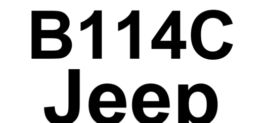 DTC B114C Jeep - Definição em inglês: Left Rear Heated Seat Switch Stuck Definição em Português: Interruptor do aquecimento do banco traseiro esquerdo - Travado.