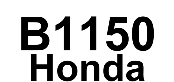 DTC B1150 Honda - Definição em inglês: Communication Bus Line Error Definição em Português: Linha do barramento de comunicação - Erro detectado