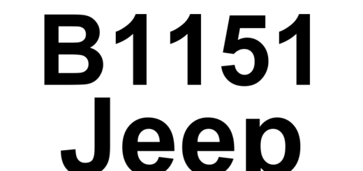 DTC B1151 Jeep - Definição em inglês: Right Rear Heated Seat Switch Stuck Definição em Português: Interruptor do Assento Aquecido Traseiro Direito - Travado