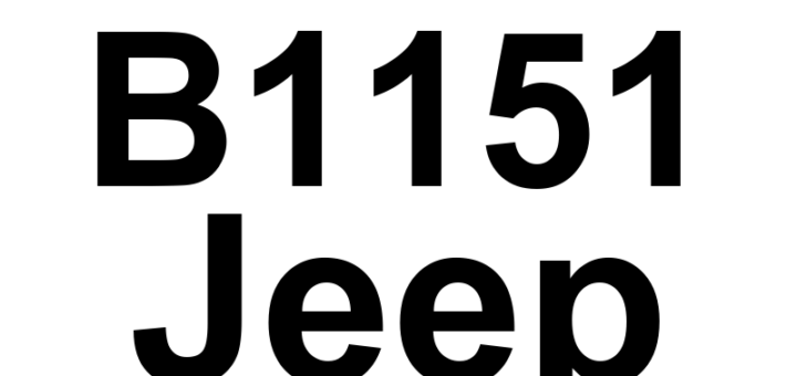 DTC B1151 Jeep - Definição em inglês: Right Rear Heated Seat Switch Stuck Definição em Português: Interruptor do Assento Aquecido Traseiro Direito - Travado