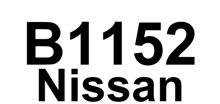 DTC B1152 Nissan - Definição em inglês: SRS Left Curtain Airbag Module Circuit Definição em Português: Módulo do Airbag de Cortina Esquerdo do SRS - Circuito do Módulo com Problema