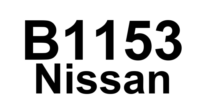 DTC B1153 Nissan - Definição em inglês: SRS Left Curtain Airbag Module Circuit Definição em Português: Módulo do Airbag Cortina Esquerdo SRS - Circuito Defeituoso