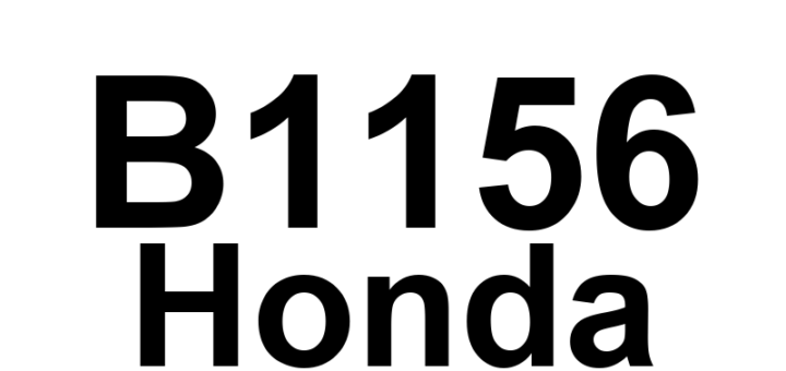 DTC B1156 Honda - Definição em inglês: Gauge Control Module Lost Communication with Combination Switch Control Unit (WIPSW Message) Definição em Português: Módulo de Controle do Medidor - Perda de Comunicação com a Unidade de Controle do Interruptor de Combinação (Mensagem WIPSW)
