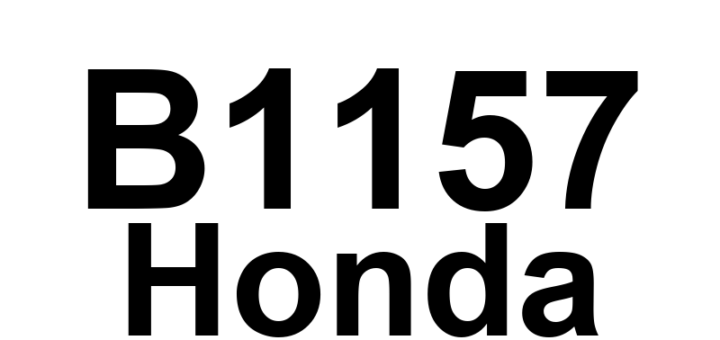DTC B1157 Honda - Definição em inglês: Gauge Control Module Lost Communication with MICU (MICU Message) Definição em Português: Módulo de Controle dos Medidores - Falha de Comunicação com a MICU (Mensagem da MICU)