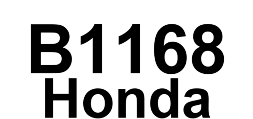 DTC B1168 Honda - Definição em inglês: Gauge Control Module Lost Communication with PCM (ENG Message) Definição em Português: Módulo de Controle do Medidor - Comunicação perdida com o PCM (Mensagem do Motor)