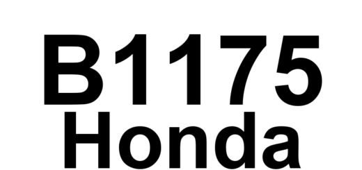 DTC B1175 Honda - Definição em inglês: Fuel Level Sensor (Fuel Gauge Sending Unit) Circuit Open Definição em Português: Sensor de Nível de Combustível - Circuito Aberto (Unidade de Medição do Indicador de Combustível)