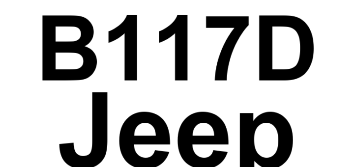 DTC B117D Jeep - Definição em inglês: Rear Left Seat Heater Control Circuit Low Definição em Português: Circuito de Controle do Aquecedor do Assento Traseiro Esquerdo - Baixa Tensão