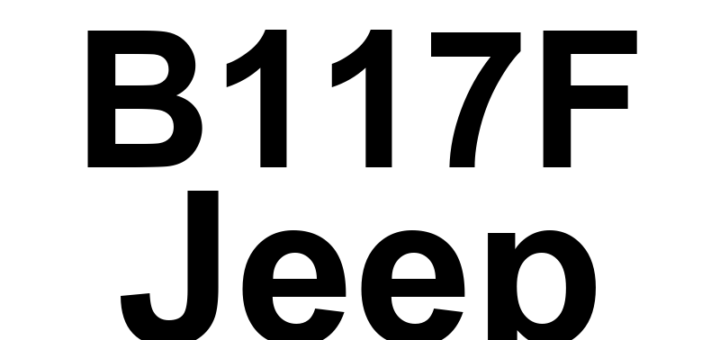 DTC B117F Jeep - Definição em inglês: Rear Left Seat Heater Control Circuit Open Definição em Português: Circuito de Controle do Aquecedor do Banco Traseiro Esquerdo - Circuito Aberto