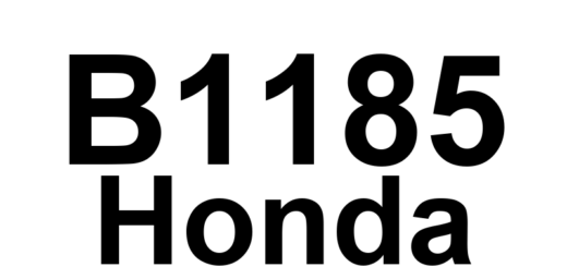 DTC B1185 Honda - Definição em inglês: Gauge Control Module Lost Communication With Motor Control Module (BATT Message) Definição em Português: Módulo de Controle do Medidor - Comunicação Perdida com o Módulo de Controle do Motor (Mensagem da Bateria)