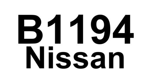 DTC B1194 Nissan - Definição em inglês: RF Curtain Airbag Module Circuit Short Definição em Português: Módulo de Airbag Cortina Direito Traseiro - Circuito em Curto