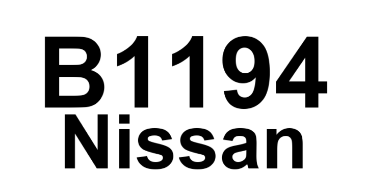 DTC B1194 Nissan - Definição em inglês: RF Curtain Airbag Module Circuit Short Definição em Português: Módulo de Airbag Cortina Direito Traseiro - Circuito em Curto