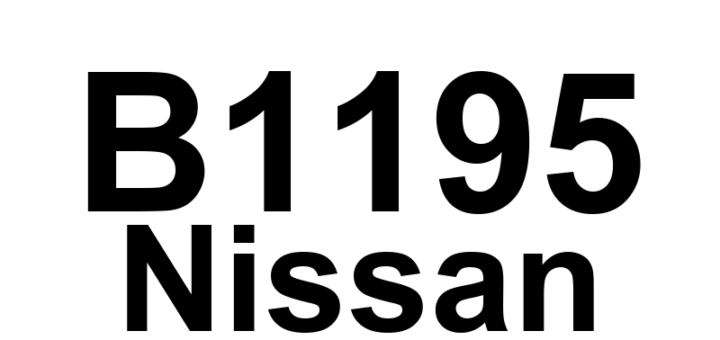 DTC B1195 Nissan - Definição em inglês: RF Curtain Airbag Module Circuit Short Definição em Português: Módulo do Airbag de Cortina Direito-Traseiro - Curto-circuito no circuito