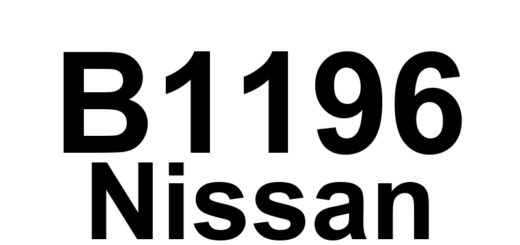 DTC B1196 Nissan - Definição em inglês: LF Curtain Airbag Module Circuits Shorted Definição em Português: Módulo do airbag de cortina dianteiro esquerdo - Circuitos em curto.