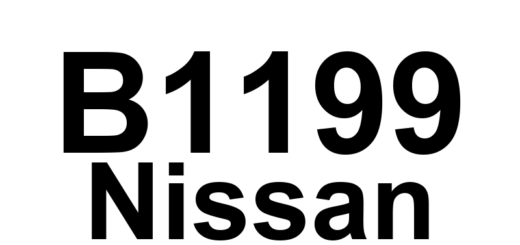 DTC B1199 Nissan - Definição em inglês: LF Curtain Airbag Module Circuit Short Definição em Português: Módulo do Airbag de Cortina Esquerdo Frontal - Curto-circuito no circuito