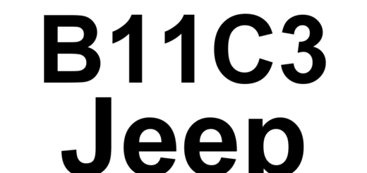 DTC B11C3 Jeep - Definição em inglês: Front-Mode-Door-1-Travel-Range-Too Small Definição em Português: Porta de modo frontal 1 - Alcance de movimento muito pequeno
