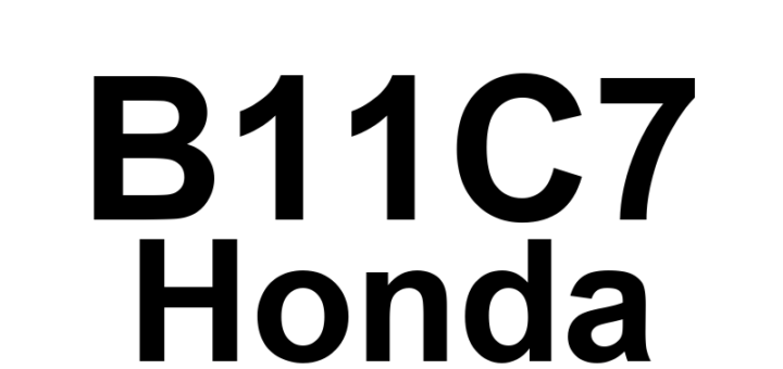 DTC B11C7 Honda - Definição em inglês: Passenger's MICU IG1 Line Input Error Definição em Português: Entrada de Linha IG1 da MICU do Passageiro - Erro Detectado