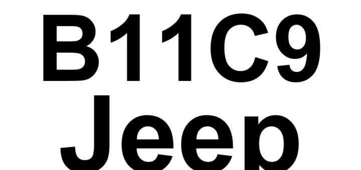 DTC B11C9 Jeep - Definição em inglês: Right Temperature Door Travel Too Small Definição em Português: Porta de Temperatura Direita - Movimento Muito Pequeno