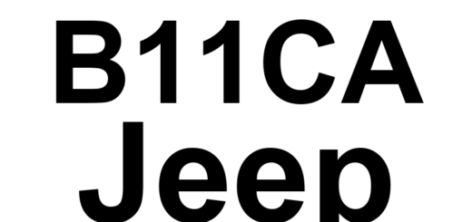 DTC B11CA Jeep - Definição em inglês: Right Temperature Door Travel Too Large Definição em Português: Porta de Temperatura Direita - Curso Muito Grande