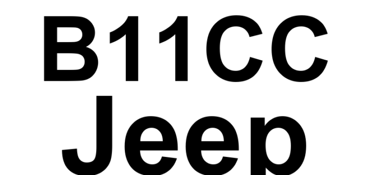 DTC B11CC Jeep - Definição em inglês: Main/Left Temperature Door Travel Too Small Definição em Português: Porta de Temperatura Principal/Esquerda - Movimento Muito Pequeno