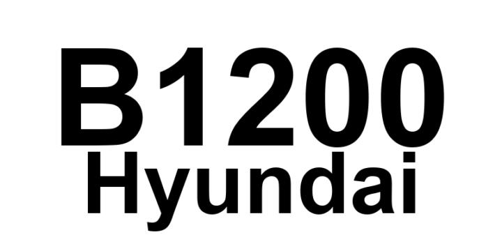 DTC B1200 Hyundai - Definição em inglês: Humidity Sensor Open Definição em Português: Sensor de Umidade - Circuito Aberto