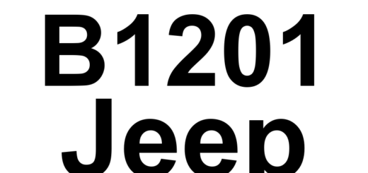 DTC B1201 Jeep - Definição em inglês: Airbag Warning Indicator Circuit Open Definição em Português: Circuito do Indicador de Aviso do Airbag - Circuito Aberto