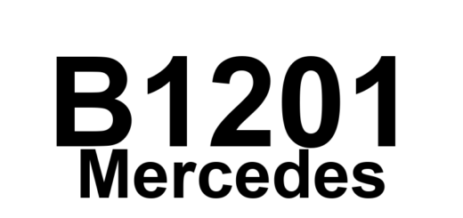 DTC B1201 Mercedes - Definição em inglês: Electric seat adjustment front left: Hall sensor front height M27m3 Definição em Português: Ajuste elétrico do banco dianteiro esquerdo - Sensor Hall de altura frontal M27m3.
