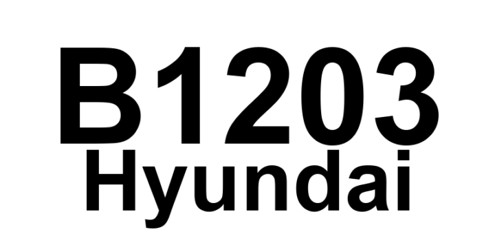 DTC B1203 Hyundai - Definição em inglês: Heater Water Temperature Sensor Short(Low) Definição em Português: Sensor de Temperatura da Água do Aquecedor - Curto (Baixo)