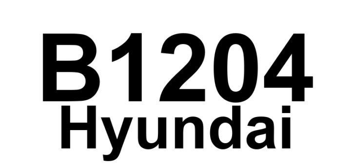 DTC B1204 Hyundai - Definição em inglês: Air Mix Potentiometer Open (Low)–Passenger Definição em Português: Potenciômetro de Mistura de Ar - Circuito Aberto (Baixo) (Passageiro)