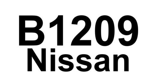 DTC B1209 Nissan - Definição em inglês: SRS Components Deployed - Frontal Collision Definição em Português: Componentes do SRS - Implantados em Colisão Frontal