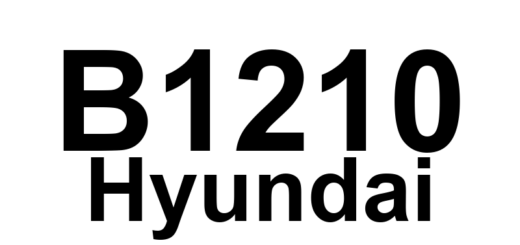 DTC B1210 Hyundai - Definição em inglês: Front Left Sensor Fault Definição em Português: Sensor dianteiro esquerdo - Falha detectada