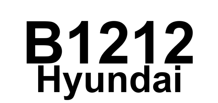 DTC B1212 Hyundai - Definição em inglês: Front Center Right Sensor Fault Definição em Português: Sensor frontal direito - Falha detectada