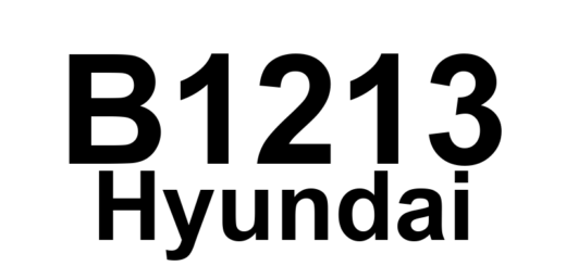 DTC B1213 Hyundai - Definição em inglês: Front Right Sensor Fault Definição em Português: Sensor Frontal Direito - Falha Detectada