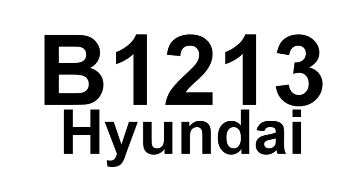 DTC B1213 Hyundai - Definição em inglês: Front Right Sensor Fault Definição em Português: Sensor Frontal Direito - Falha Detectada