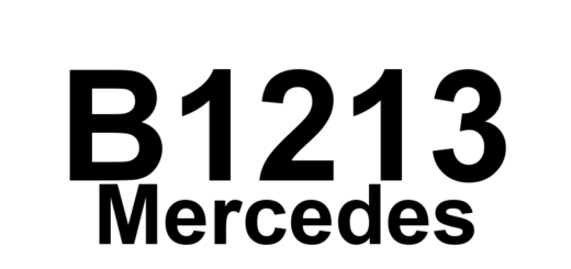 DTC B1213 Mercedes - Definição em inglês: If seat memory installed: ext left rearview mirror voltage faulty Definição em Português: Espelho retrovisor externo esquerdo - Voltagem com falha (se memória do assento instalada)