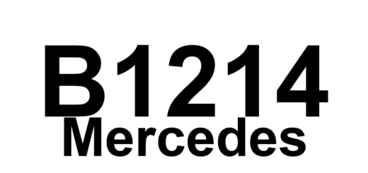 DTC B1214 Mercedes - Definição em inglês: If seat memory installed: ext right rearview mirror voltage faulty Definição em Português: Espelho retrovisor externo direito - Voltagem com falha (se instalado o sistema de memória do assento)