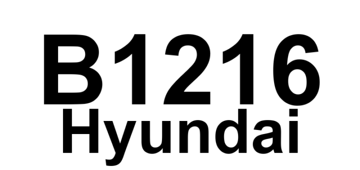 DTC B1216 Hyundai - Definição em inglês: Rear Center Right Sensor Fault Definição em Português: Sensor Traseiro Direito Central - Falha detectada