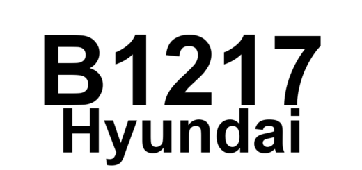 DTC B1217 Hyundai - Definição em inglês: Rear Right Sensor Fault Definição em Português: Sensor Traseiro Direito - Falha Detectada