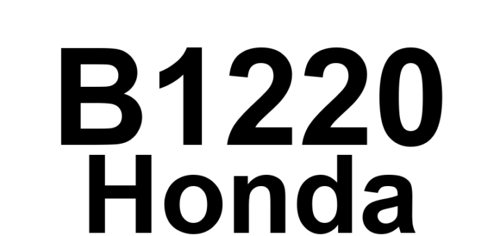 DTC B1220 Honda - Definição em inglês: Short in the Recirculation Control Motor Circuit Definição em Português: Curto no Circuito do Motor de Controle de Recirculação