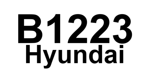 DTC B1223 Hyundai - Definição em inglês: VSS Fault Definição em Português: Sensor de Velocidade do Veículo - Falha Detectada